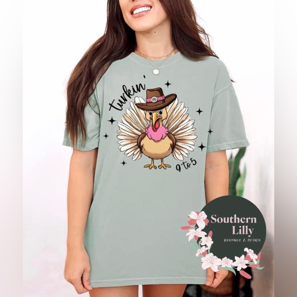 Turkin’ 9-5 Turkey Comfort Colors T-Shirt